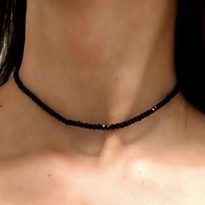 ✨✨ ◾️Dainty Black Crystal Beads Choker◾️✨✨